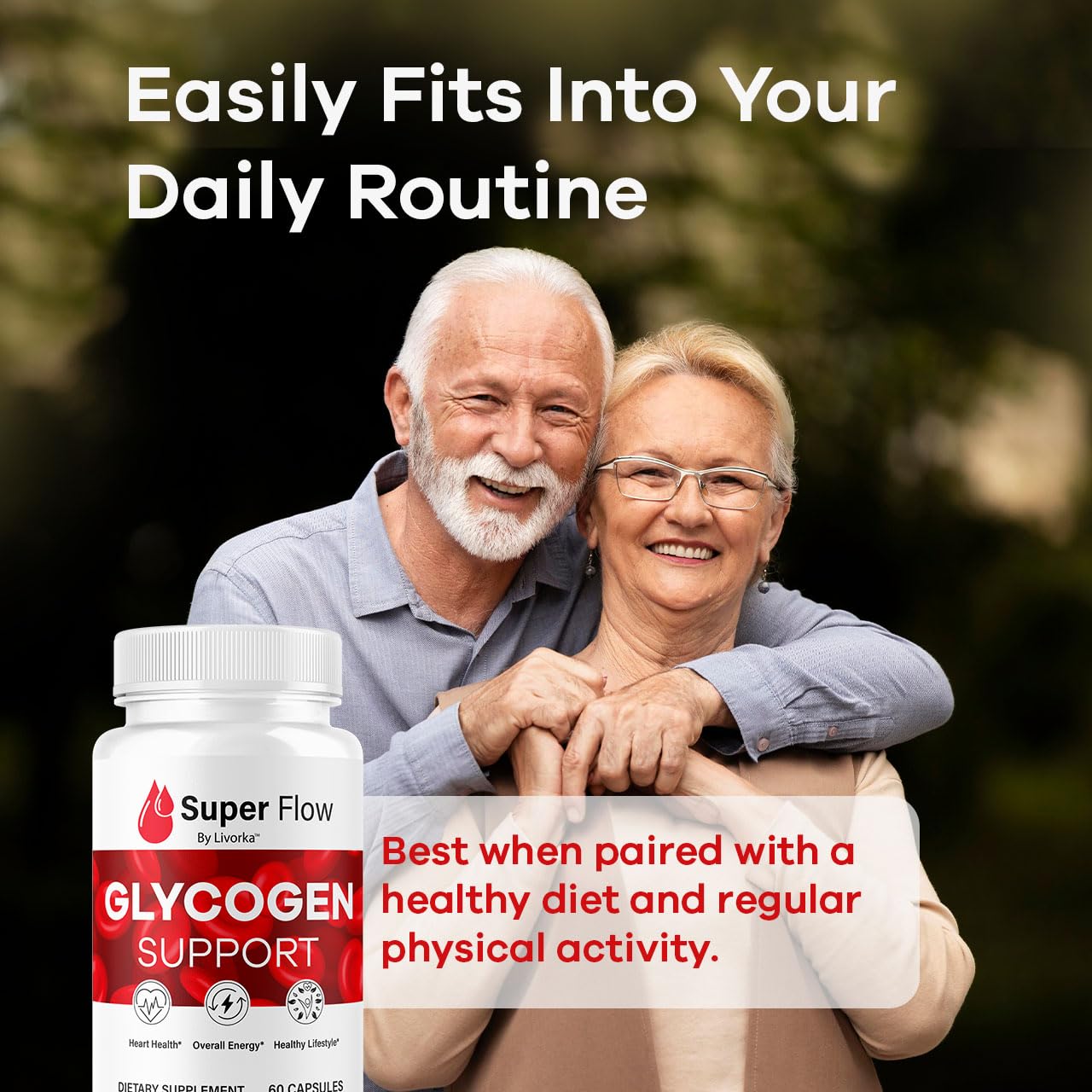 (2 Pack) Super Flow Glycogen Capsules - Official SuperFlow Advanced Glycogen Support Pills - Maximum Strength, Natural Formula Vitamins for Overall Health & Wellness Reviews, 120 Capsules for 2 Months - dailyvitalstore