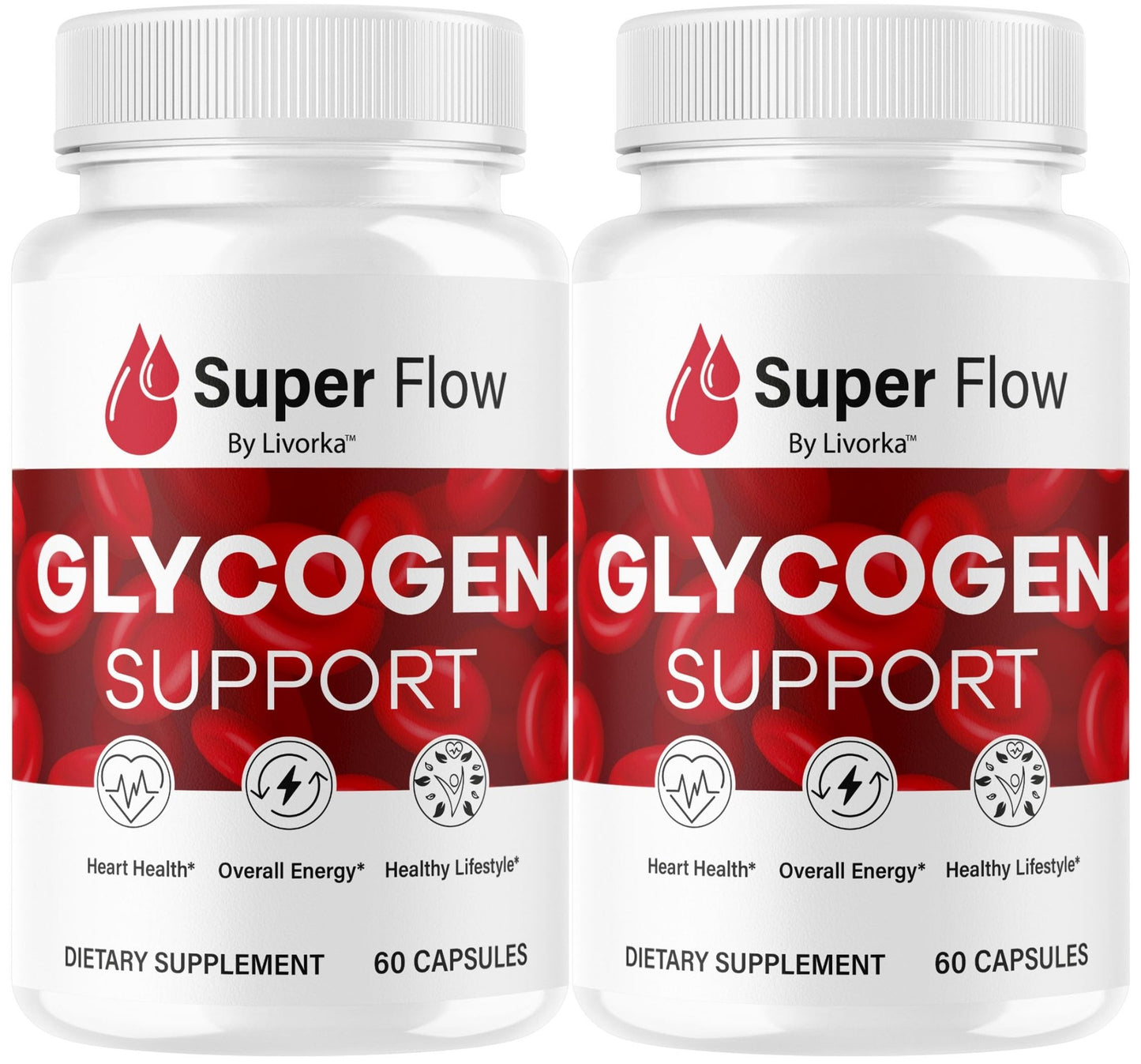 (2 Pack) Super Flow Glycogen Capsules - Official SuperFlow Advanced Glycogen Support Pills - Maximum Strength, Natural Formula Vitamins for Overall Health & Wellness Reviews, 120 Capsules for 2 Months - dailyvitalstore