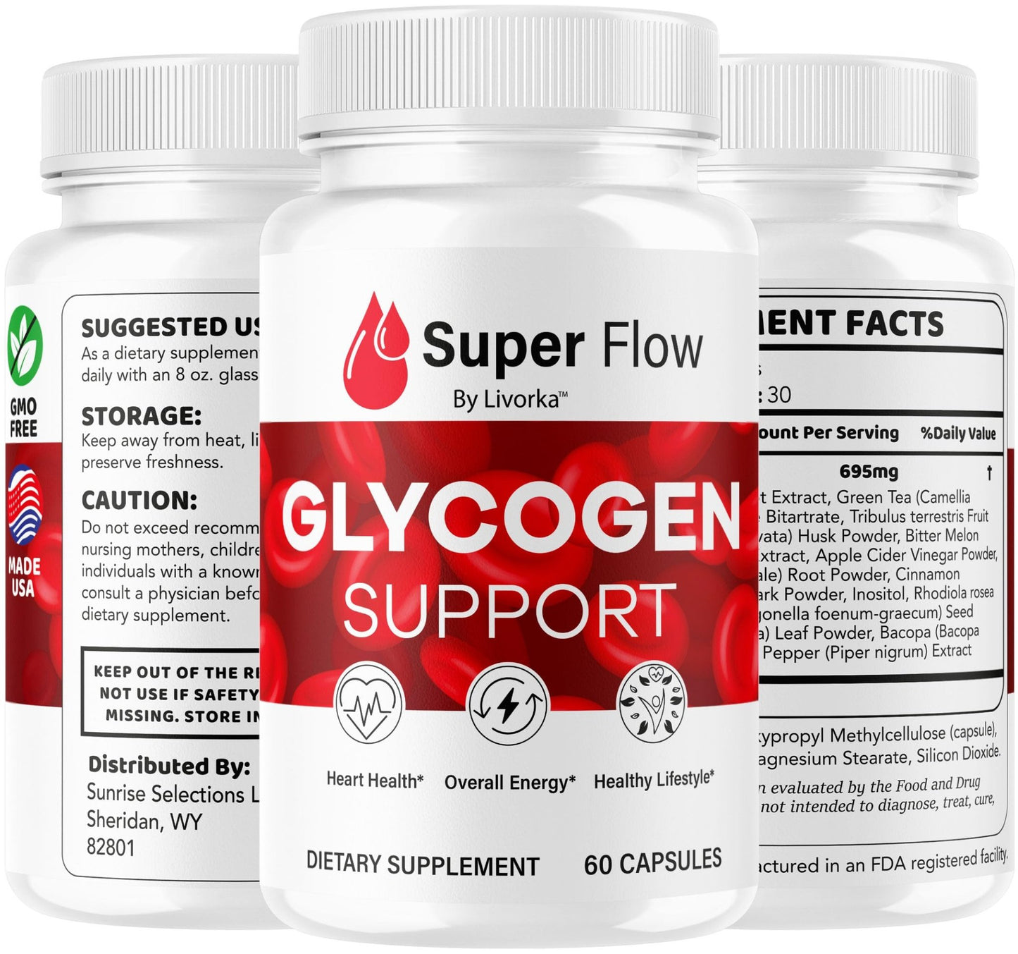 (2 Pack) Super Flow Glycogen Capsules - Official SuperFlow Advanced Glycogen Support Pills - Maximum Strength, Natural Formula Vitamins for Overall Health & Wellness Reviews, 120 Capsules for 2 Months - dailyvitalstore