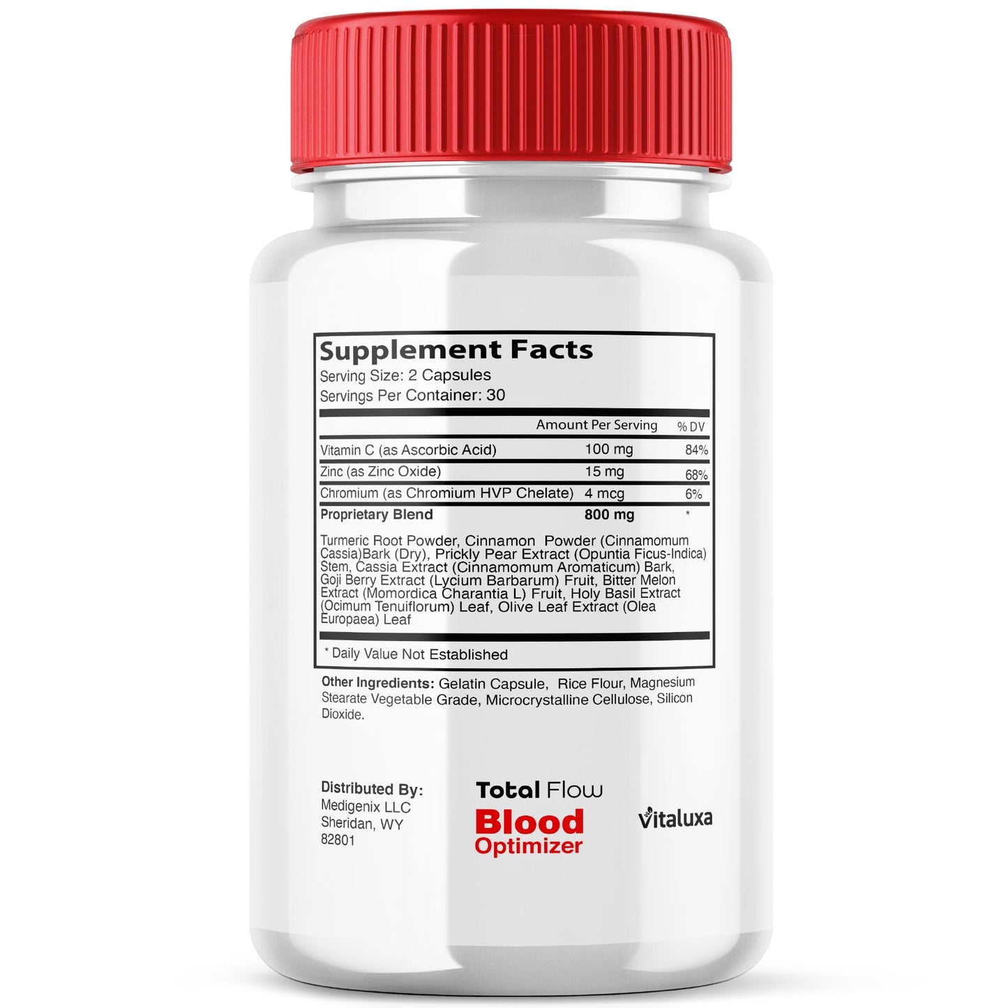 (2 Pack) Total Flow Blood Balance, TotalFlow Blood Support Capsules Supplement Advanced Formula All Natural Optimizer Maximum Strength Daily Health Wellness, TotalFlo Premium Blend Pills (120 Ct) - dailyvitalstore