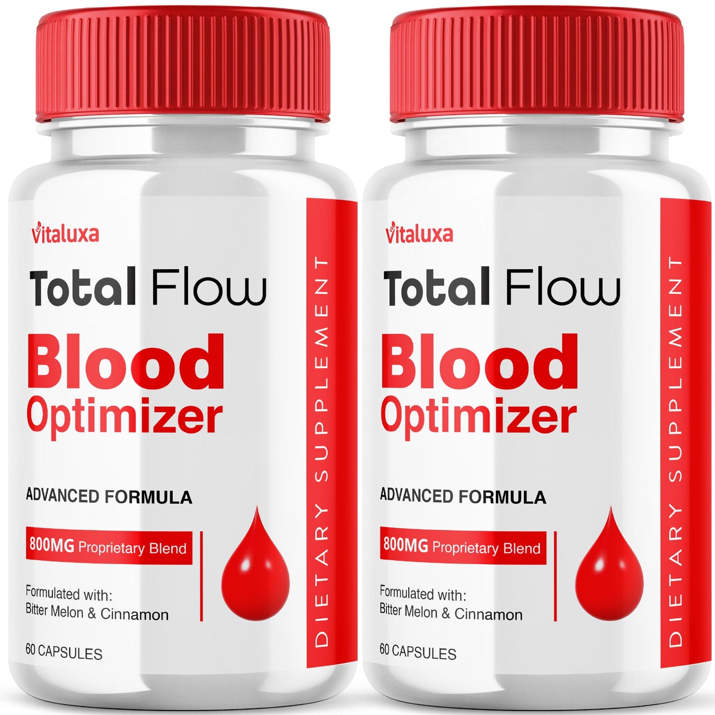 (2 Pack) Total Flow Blood Balance, TotalFlow Blood Support Capsules Supplement Advanced Formula All Natural Optimizer Maximum Strength Daily Health Wellness, TotalFlo Premium Blend Pills (120 Ct) - dailyvitalstore