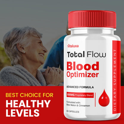 (2 Pack) Total Flow Blood Balance, TotalFlow Blood Support Capsules Supplement Advanced Formula All Natural Optimizer Maximum Strength Daily Health Wellness, TotalFlo Premium Blend Pills (120 Ct) - dailyvitalstore