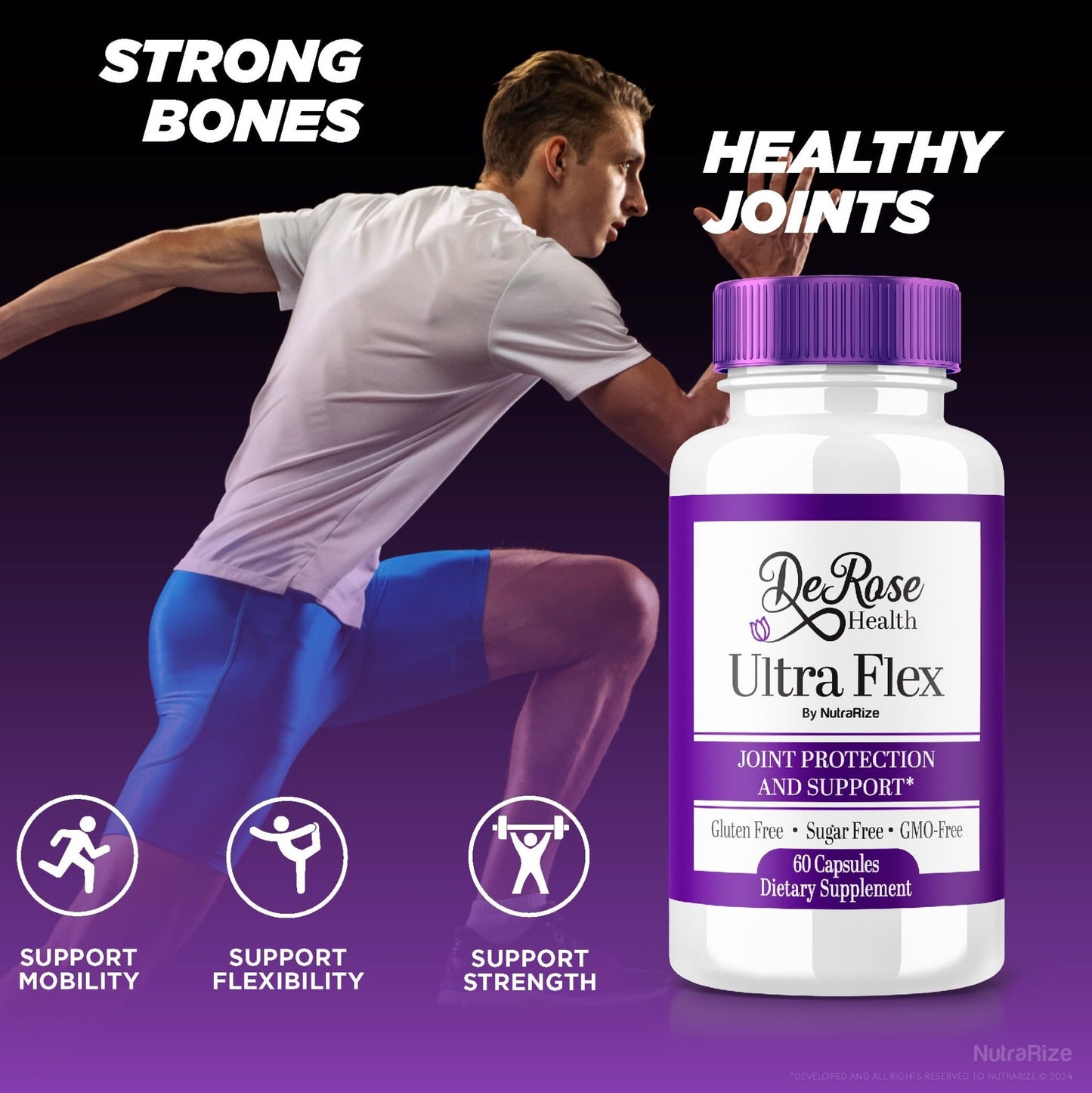 (2 Pack) Ultra Flex Capsules, Advanced Joint Support Supplement, Ultra Flex Natural Joint Health Formula, Max Strength Pills for Joint Wellness and Mobility, UltraFlex Vitamin Reviews (120 Capsules) - dailyvitalstore