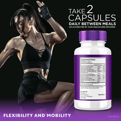 (2 Pack) Ultra Flex Capsules, Advanced Joint Support Supplement, Ultra Flex Natural Joint Health Formula, Max Strength Pills for Joint Wellness and Mobility, UltraFlex Vitamin Reviews (120 Capsules) - dailyvitalstore
