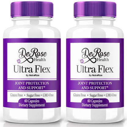 (2 Pack) Ultra Flex Capsules, Advanced Joint Support Supplement, Ultra Flex Natural Joint Health Formula, Max Strength Pills for Joint Wellness and Mobility, UltraFlex Vitamin Reviews (120 Capsules) - dailyvitalstore