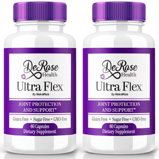 (2 Pack) Ultra Flex Capsules, Advanced Joint Support Supplement, Ultra Flex Natural Joint Health Formula, Max Strength Pills for Joint Wellness and Mobility, UltraFlex Vitamin Reviews (120 Capsules) - dailyvitalstore