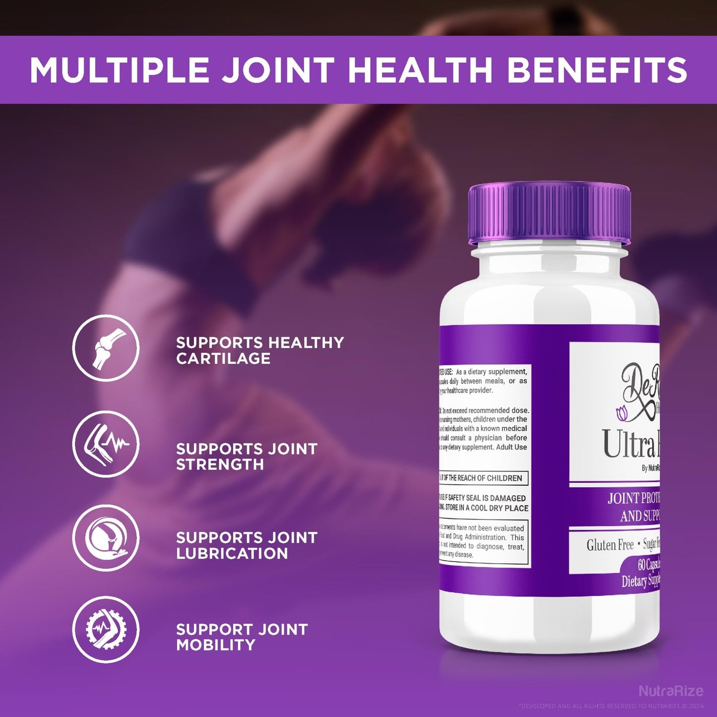 (2 Pack) Ultra Flex Capsules, Advanced Joint Support Supplement, Ultra Flex Natural Joint Health Formula, Max Strength Pills for Joint Wellness and Mobility, UltraFlex Vitamin Reviews (120 Capsules) - dailyvitalstore