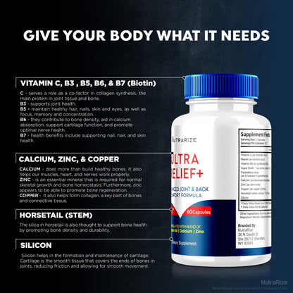 (2 Pack) Ultra Relief+ Capsules, Official Formula for Joint Health, All-Natural Supplement to Support Joint Function and Mobility, Ultra Relief + Pills, Ultra Relief Plus Reviews (120 Capsules) - dailyvitalstore
