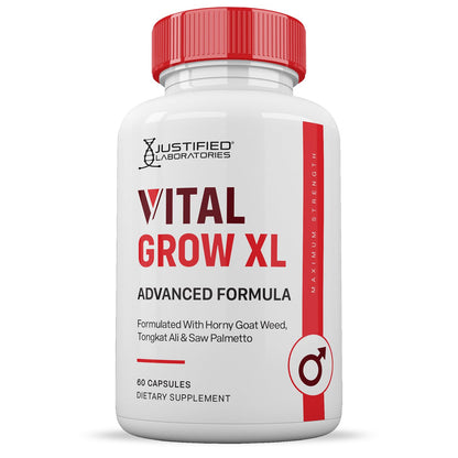(2 Pack) Vital Grow XL Pills 1484MG Advanced Formula Proprietary Blend for Men 60 Capsules - dailyvitalstore