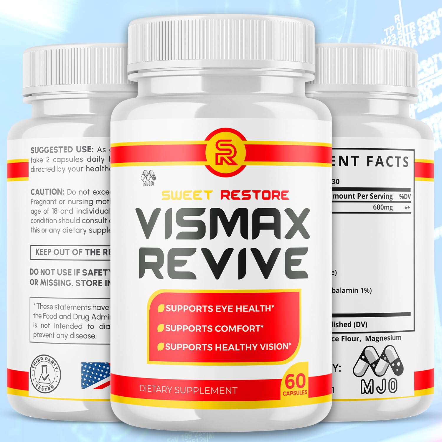 (2 Pack)Vismax Revive Capsules, Official VismaxRevive Vision Support Supplement with All Natural Ingredients, Advanced Eye Health Formula & Vision Vitamin Supporting Wellness Naturally (120 Capsules) - dailyvitalstore