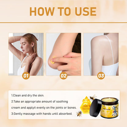 2 Pcs Bee Venom Cream, Professional Bee Venom Cream, Natural Joint Gel, for Neck,Waist,Back Hand Feet and Leg - dailyvitalstore