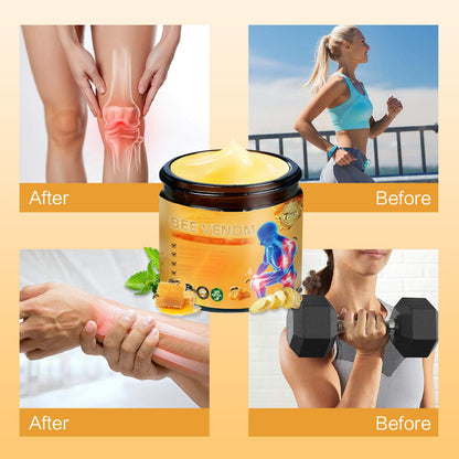 2 Pcs Bee Venom Joint Treatment Cream, Throughout Release Joint Activities Muscle and Massage Relief Gel. - dailyvitalstore