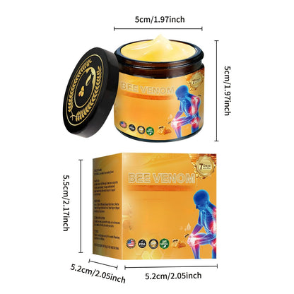 2 Pcs Bee Venom Joint Treatment Cream, Throughout Release Joint Activities Muscle and Massage Relief Gel. - dailyvitalstore