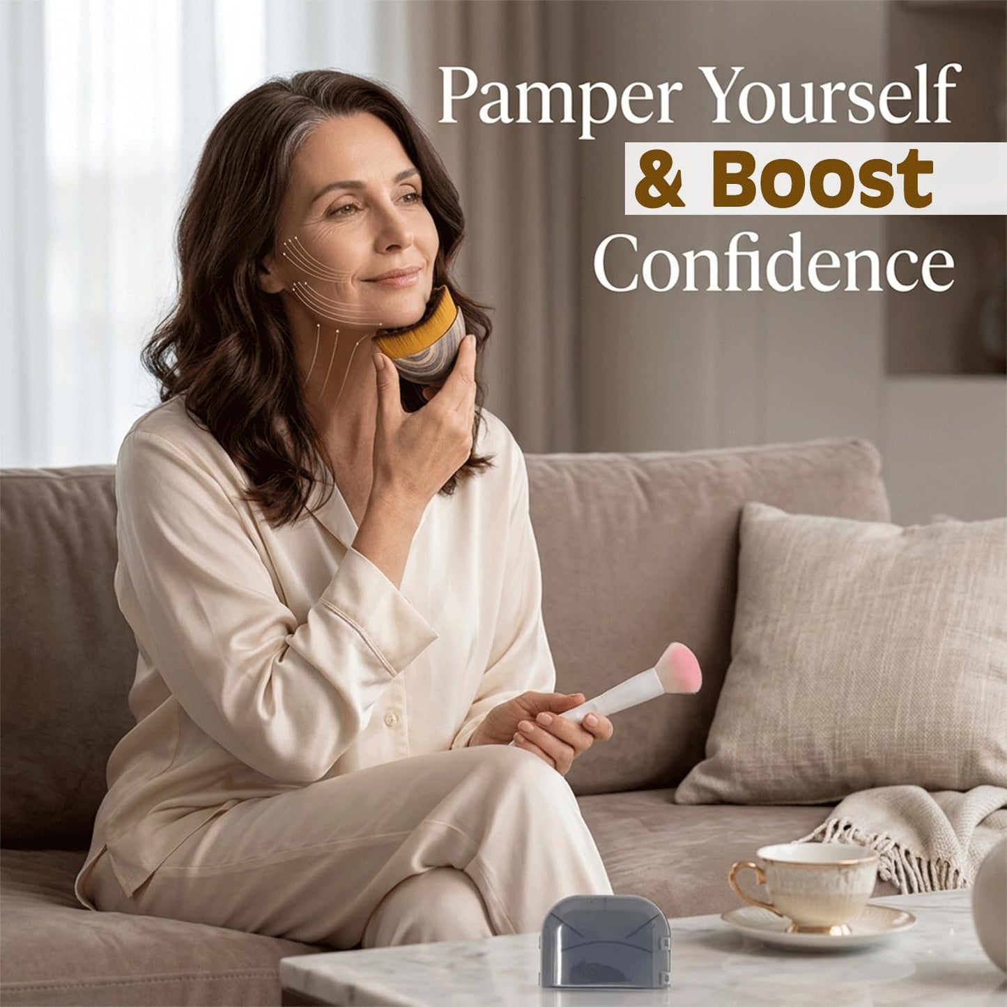 2 pcs Lymphatic Contour Face Brush with Cosmetic Mask Brush, Lymphatic Drainage Massager for Sculpting & Puffiness Reduction, Soft Bristle Face Contour Lymphatic for Skin Precisely and Relieve Fatigue - dailyvitalstore