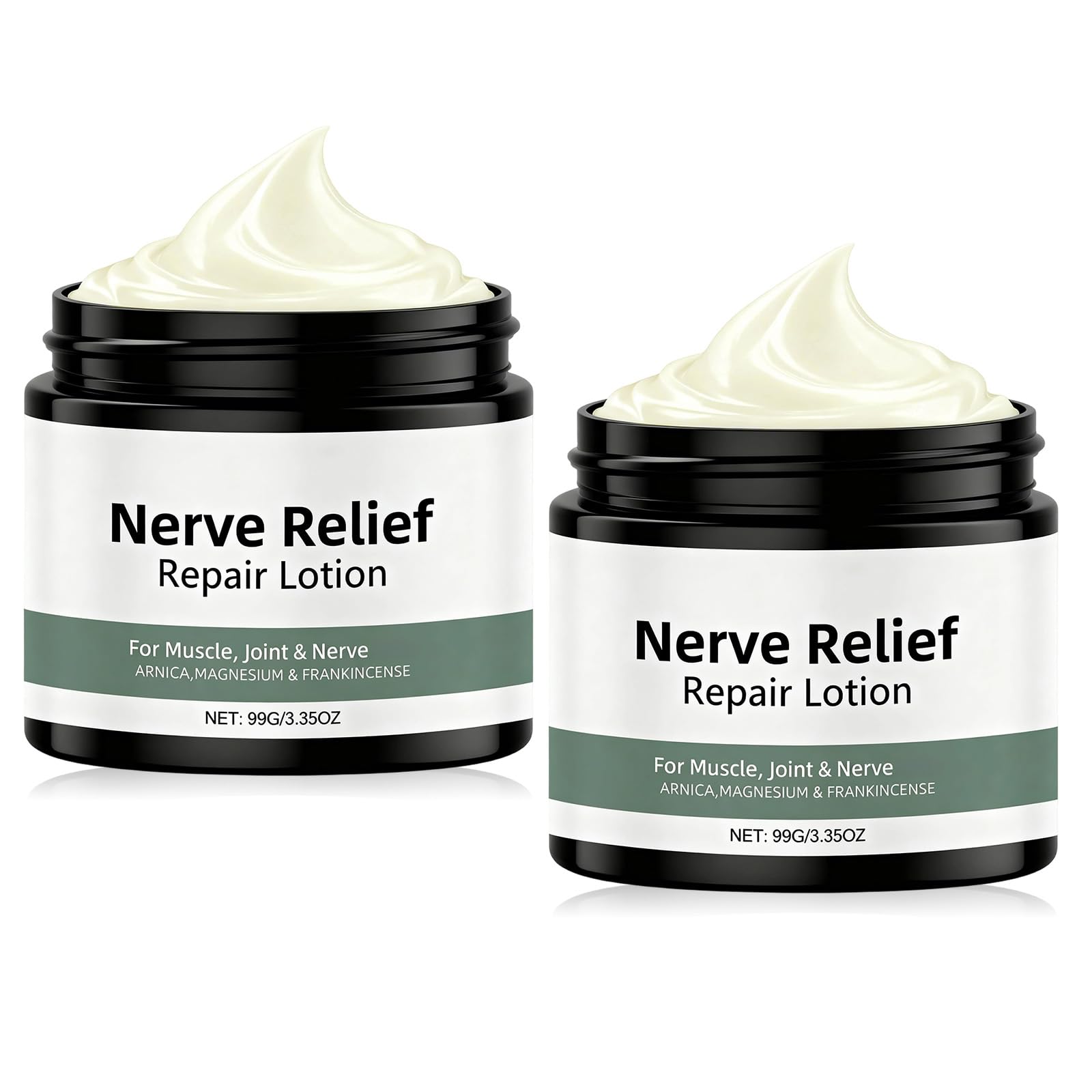 2 Pcs Nerve Relief Repair Lotion Cream, Neuropathy Lotion with Arnica & Magnesium for Knee, Lumbar, Neck, for Joint, 3.5 fl oz - dailyvitalstore