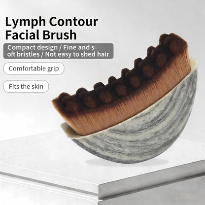 2 PCS New Lymphatic Contour Face Brush for Sculpting – Face Brush for Lymphatic Drainage, Anti-Puffiness, Detox & Lift, Improves Skin Glow & Absorption, Travel-Friendly Portable Design - dailyvitalstore