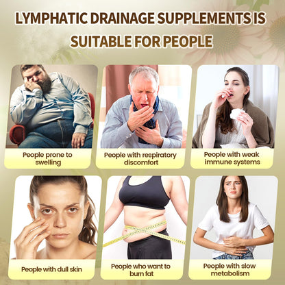21-in-1 Liposome Lymphatic Drainage Supplements, 45 Day Supply, 4800mg Immune & Lymph System Support, 10:1 Concentrated Technology, Echinacea, Dandelion, Burdock, Bromelain, Calendula, 90 Capsules - dailyvitalstore