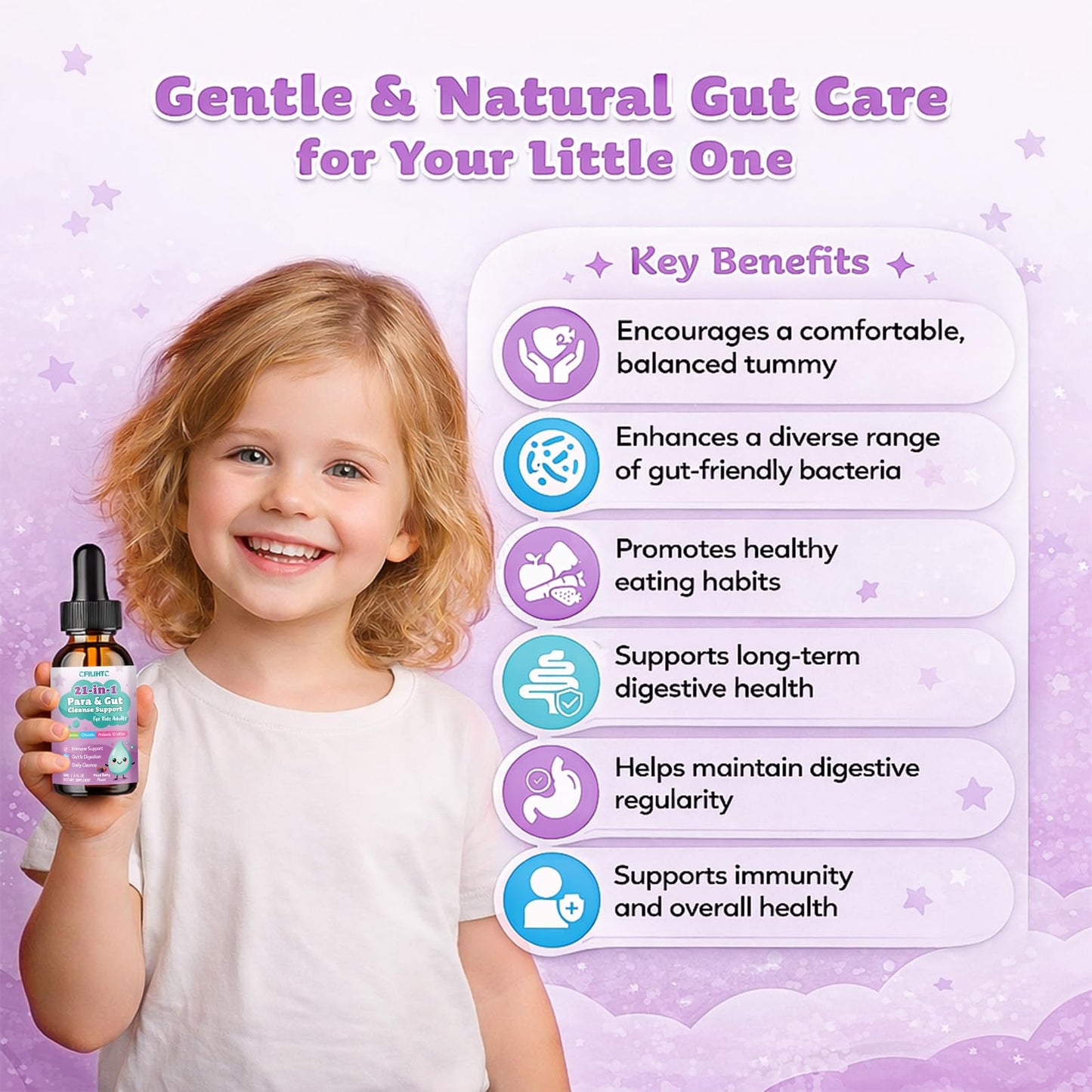21 in 1 Parasite Cleanse for Humans & Kids, Herbal Gut Cleanse & Detox Support, Wormwood Black Walnut Pumpkin Seed, Probiotics 10 Billion CFU, Digestive - dailyvitalstore