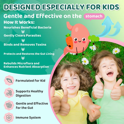 21 in 1 Parasite Cleanse for Humans & Kids, Herbal Gut Cleanse Liquid Drops – Wormwood, Black Walnut, Zeolite, Chlorella,10B Probiotics & Clove, - dailyvitalstore