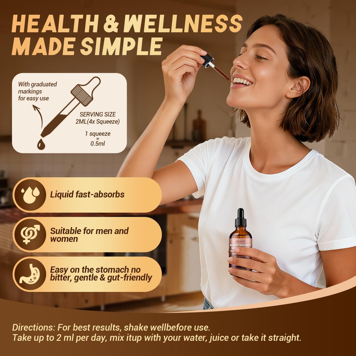 21-in-1 Wormwood Black Walnut Clove Parasite Cleanse,Pumpkin Seed, Garlic, Oregano, Berberine - Gentle Gut Cleanse & Digestive Health - Alcohol-Free, - dailyvitalstore