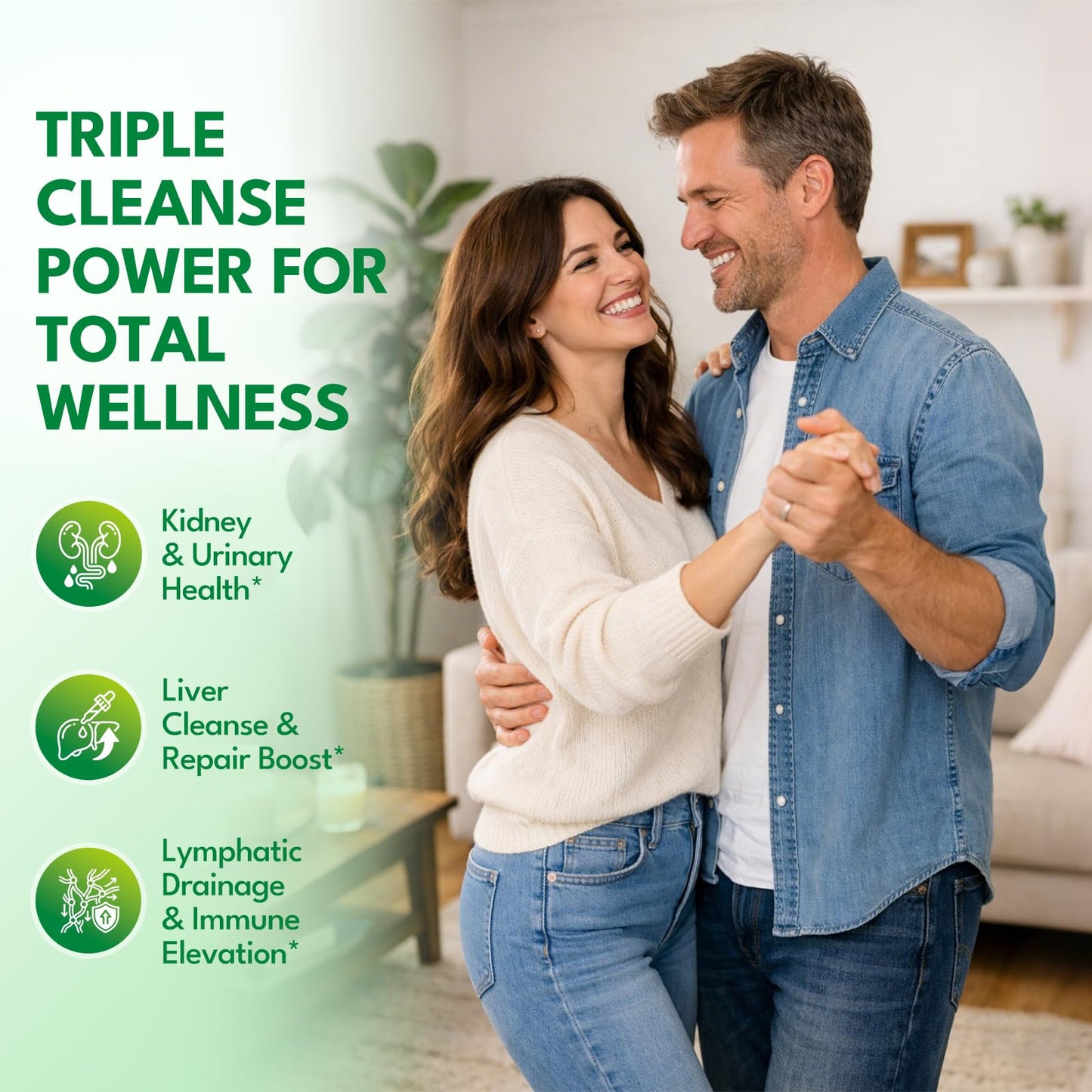 24-in-1 Kidney & Liver, Lymph Cleanse Detox & Repair Drops, Three Immune Formula with Cranberry, Milk Thistle, Vegan Urinary Tract & Lymphatic Drainage - dailyvitalstore