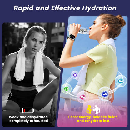 24 Sticks Electrolytes Powder Packets 7 Flavors Sugar Free Hydration Packets Liquid Daily IV Drink Mix, Low Sodium, Lemon Lime, Watermelon, Strawberry, Grape - dailyvitalstore
