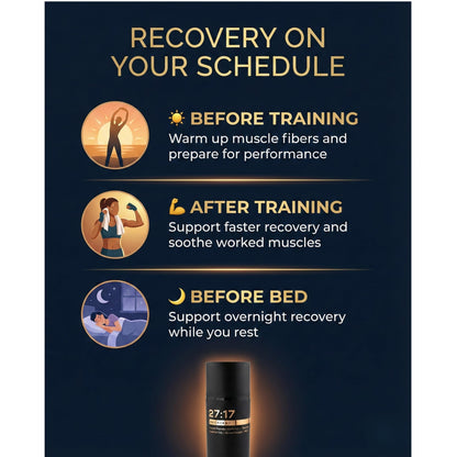 27:17 Recovery - Joint and Muscle Recovery Cream with Copper Peptide (GHK-Cu), Arnica and MSM - Fast-Absorbing Lotion for Post-Workout and Daily Recovery - Non-Greasy, Made in USA (3.38 fl oz / 100ml) - dailyvitalstore