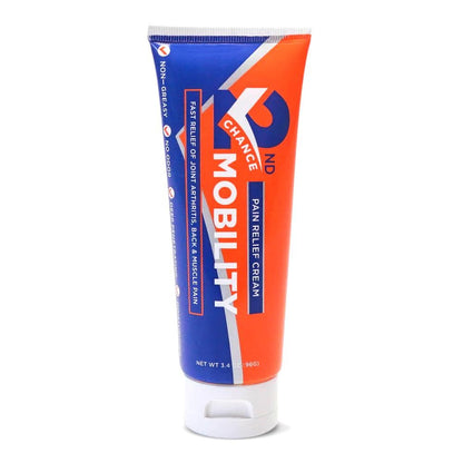 2nd Chance Mobility Pain Relief Cream, No Odor, Non-Greasy, Deep Penetrating, Moisturizing Topical Cream for Joint, Back, Muscle Ache Pain 3.4oz - dailyvitalstore