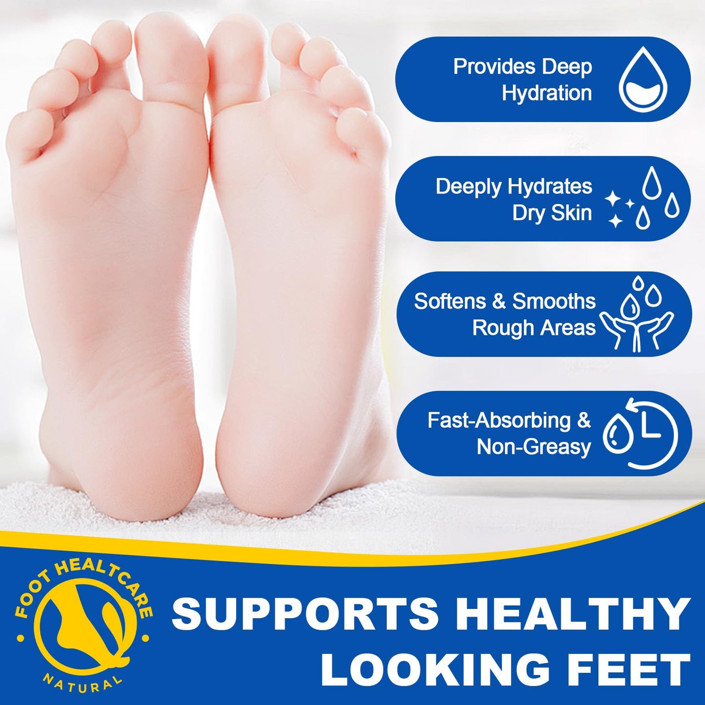 2Pack 60% Urea with 2% Salicylic Acid Urea Foot Care Stick, Foot Cream Moisturizer for Dry Cracked Feet, Knees, Elbows, Hands,Moisturizes and Hydrates the Dry Skin,Callus Remover & Skin Softener - dailyvitalstore