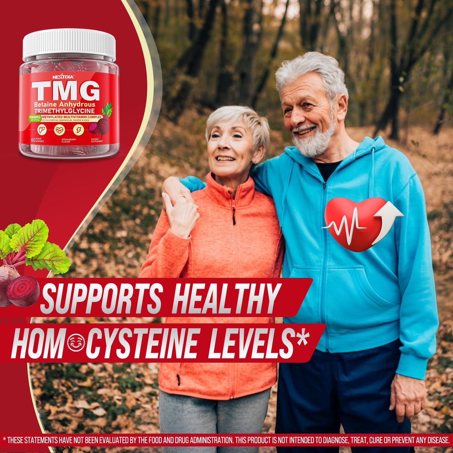2Pack TMG Gummies 1000mg Betaine Anhydrous + Methylated Multivitamin & B Complex Methylated(Methylfolate B12 B6), Magnesium, Taurine - Essential Trimethylglycine for Homocysteine Levels, Brain, Energy - dailyvitalstore