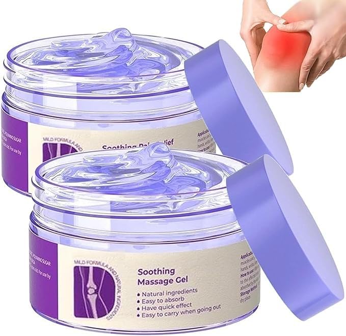 2PCS Joint Purple Gel, Purple Relief Soothing Massage Cream,Joint Activities Throughout The Body, Soothes Knees, Lumbar, Neck, Hands, and Feet - dailyvitalstore