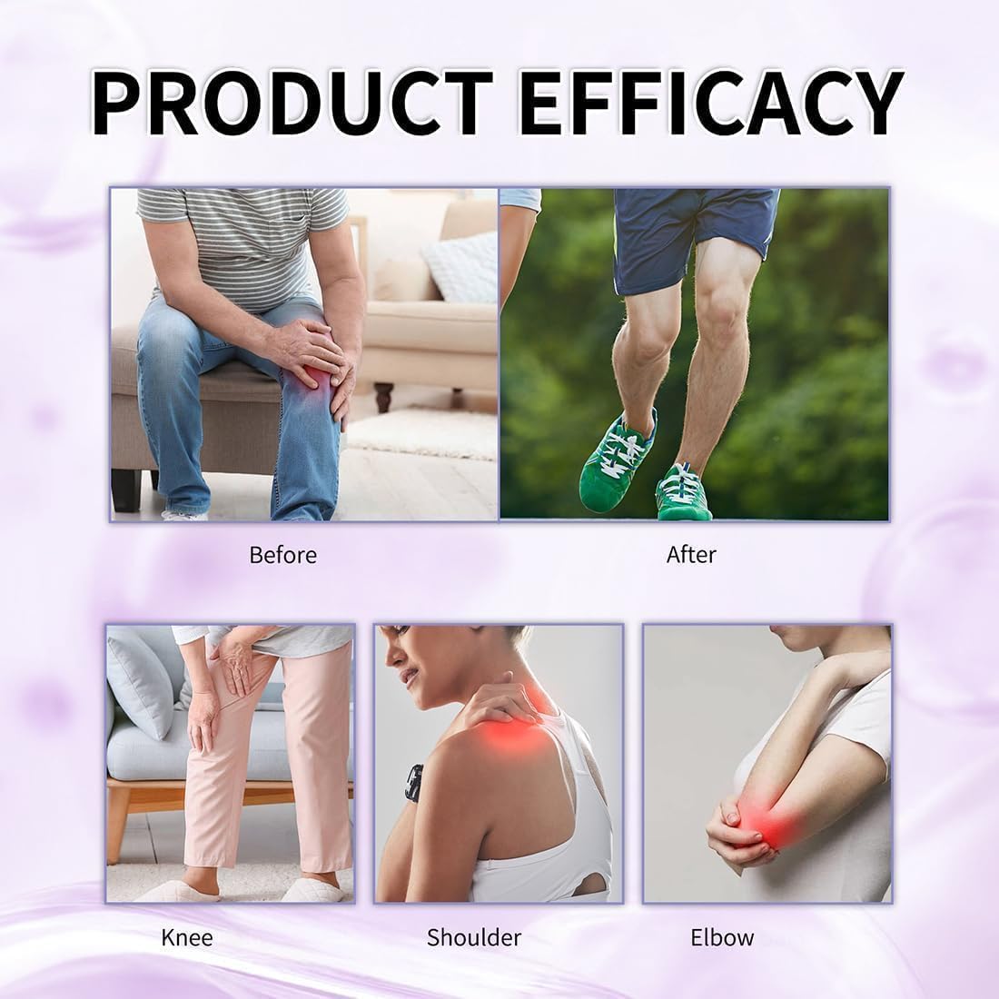 2PCS Joint Purple Gel, Purple Relief Soothing Massage Cream,Joint Activities Throughout The Body, Soothes Knees, Lumbar, Neck, Hands, and Feet - dailyvitalstore
