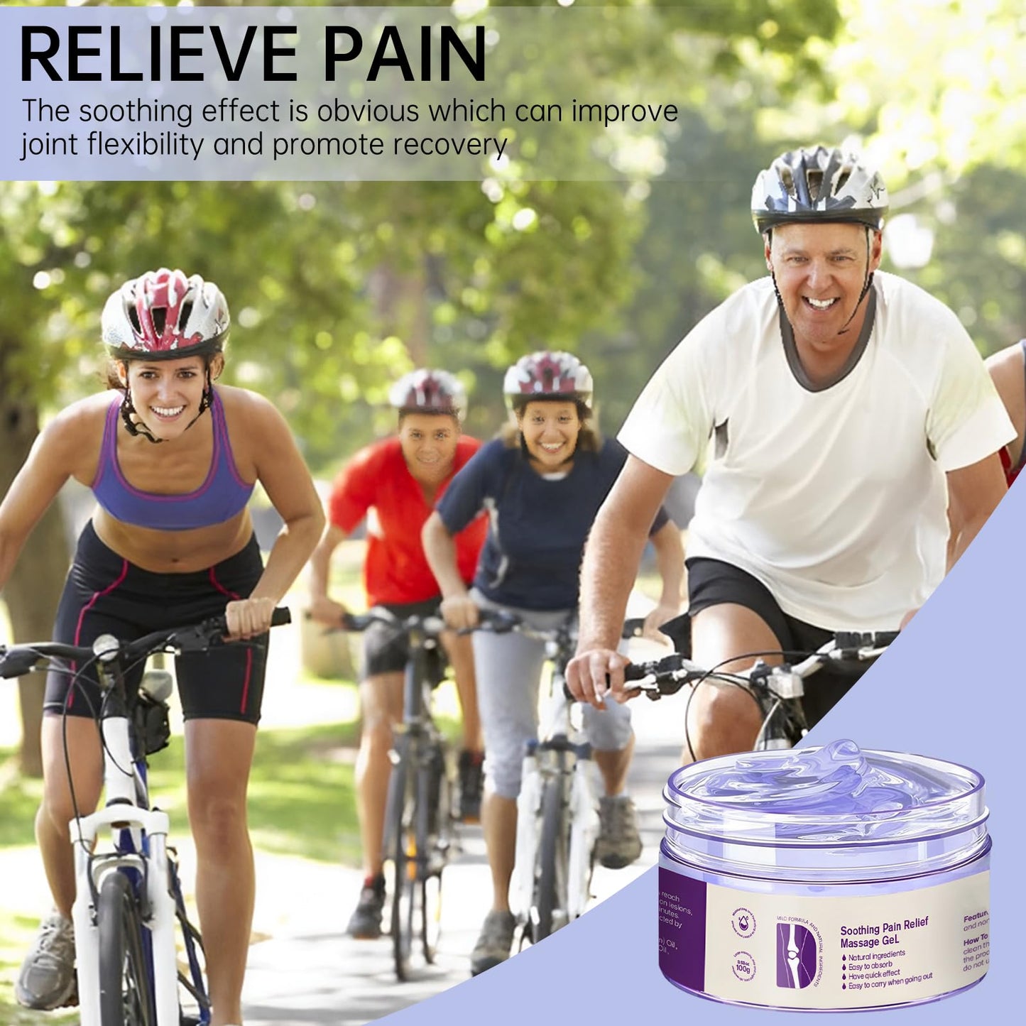 2PCS Kresin Joint Pain Gel Purple Gel,Soothing Pain Relief MassageGel,Purple Joint Repair Cream,Effective Soothesfor Back, Neck, Hands, and Feet - dailyvitalstore