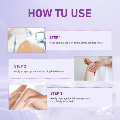 2PCS Soothing Relief Massage Gel, Joint Gel Purple Gel Cooling Activities Throughout The Body, Soothing Knees, Lumbar, Neck, Back, Shoulders, Hands, and Feet - dailyvitalstore