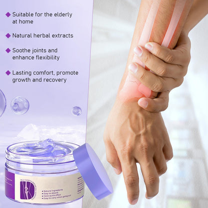 2PCS Soothing Relief Massage Gel, Joint Gel Purple Gel Cooling Activities Throughout The Body, Soothing Knees, Lumbar, Neck, Back, Shoulders, Hands, and Feet - dailyvitalstore