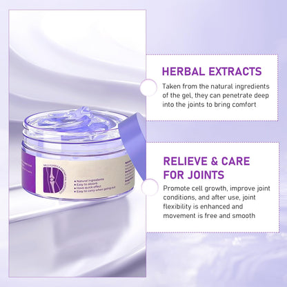 2PCS Soothing Relief Massage Gel, Joint Gel Purple Gel Cooling Activities Throughout The Body, Soothing Knees, Lumbar, Neck, Back, Shoulders, Hands, and Feet - dailyvitalstore