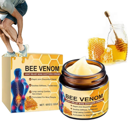 3 Diamonds Bee Venom Cream, Natural Joint & Bone Soothing Ointment for Back, Knees, Hands, Neck & Feet – Fast Absorbing Bee Venom Cream – 60g/2.12oz - dailyvitalstore