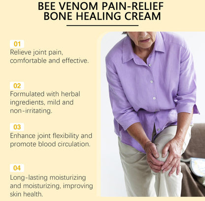 3 Diamonds Bee Venom Cream, Natural Joint & Bone Soothing Ointment for Back, Knees, Hands, Neck & Feet – Fast Absorbing Bee Venom Cream – 60g/2.12oz - dailyvitalstore
