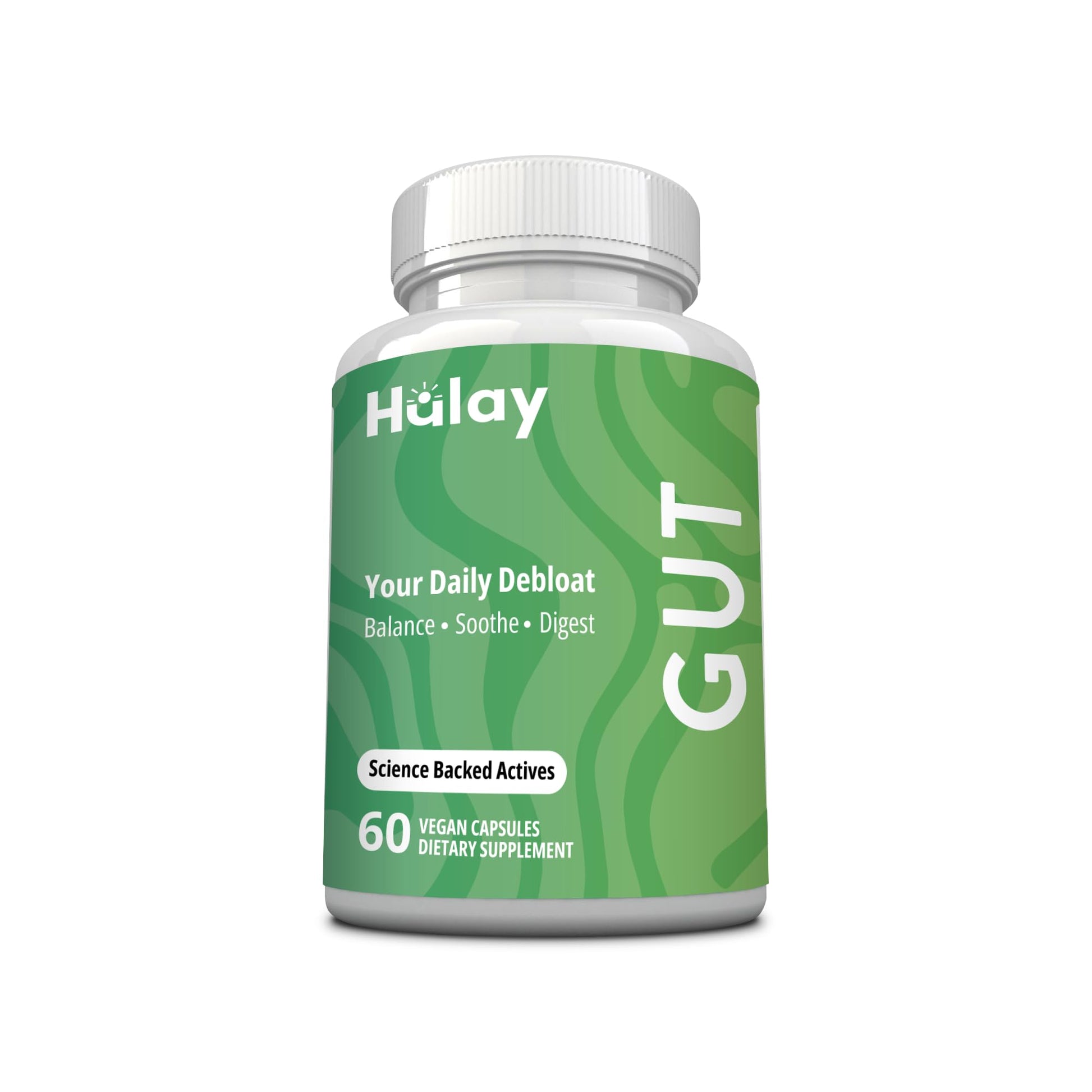 3-in-1 Gut Health Supplement - Debloat Pills - Gas and Bloating - Lactase, Protease, Amylase and Lipase Digestive Enzymes - Peppermint, Turmeric and Psyllium Husk Capsules - dailyvitalstore