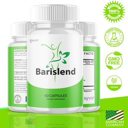 (3 Pack) Barislend Capsules, Official Barislend Pink Salt Pills with All Natural Ingredients, Bari-Slend Advanced Formula Vitamin Pills for Health and Wellness Support for Men and Women (180 Capsules) - dailyvitalstore