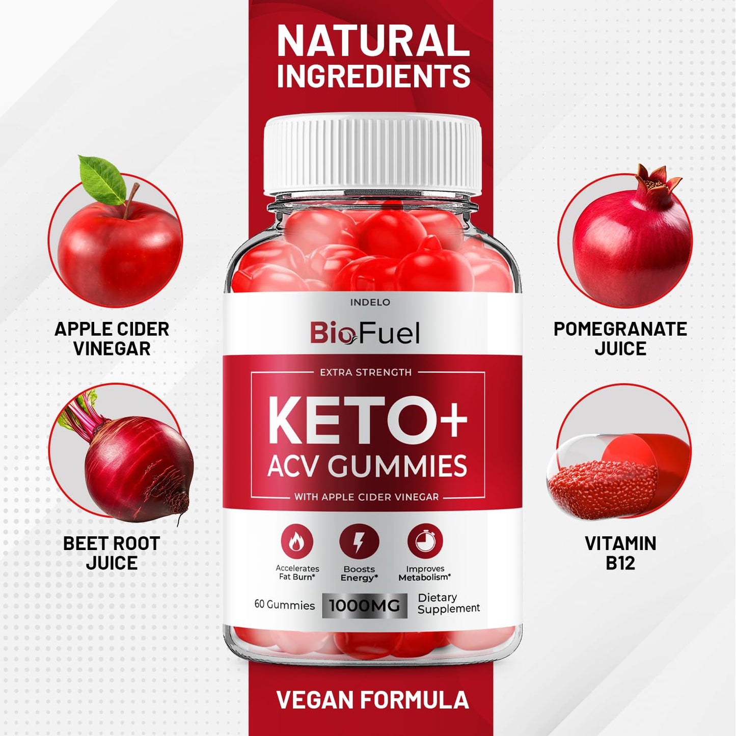 (3 Pack) Bio Fuel Keto ACV Gummies - Advanced Formula BioFuel Keto Plus ACV Gummies Apple Cider Vinegar Bio Fuel ACV, Weight Management Gummies Dietary Supplement Reviews Men Women (180 Gummies) - dailyvitalstore