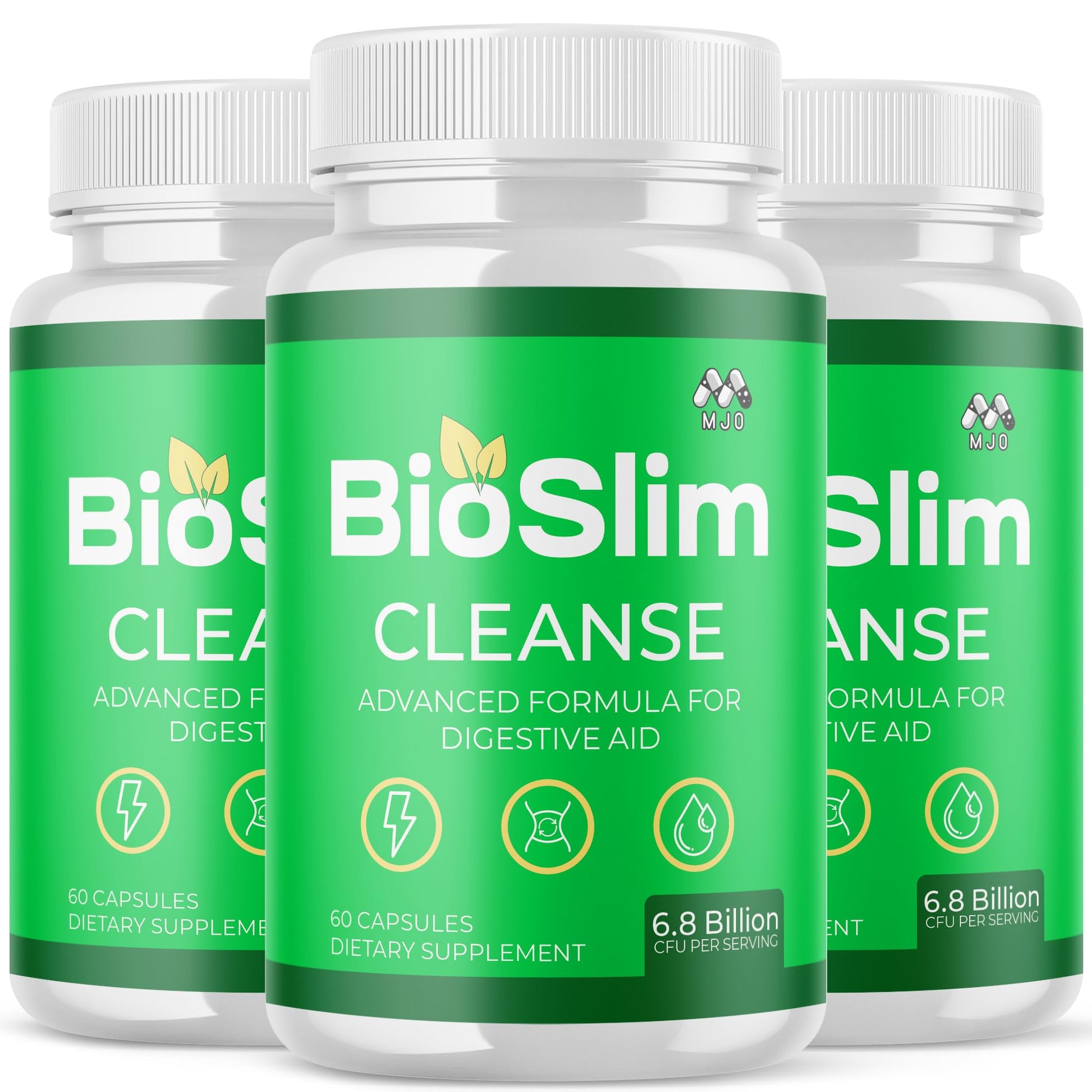 (3 Pack) Bioslim Cleanse Capsules, Official Bioslim Cleanse Supplement Pills with All Natural Ingredients, Advanced Active Health Lifestyle Formula with Premium Vitamins for Women & Men (180 Capsules) - dailyvitalstore