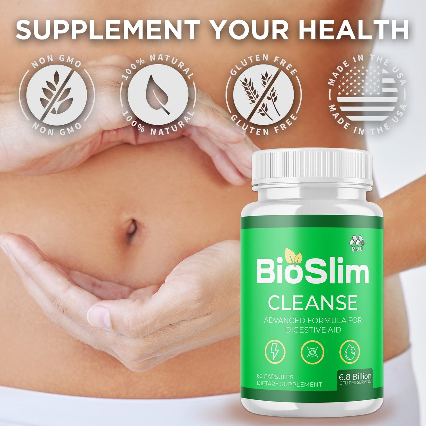 (3 Pack) Bioslim Cleanse Capsules, Official Bioslim Cleanse Supplement Pills with All Natural Ingredients, Advanced Active Health Lifestyle Formula with Premium Vitamins for Women & Men (180 Capsules) - dailyvitalstore