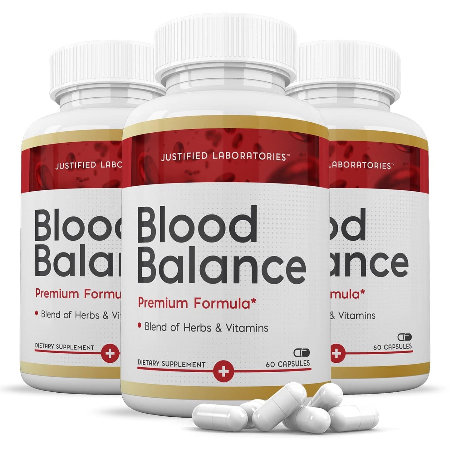 (3 Pack) Blood Balance Advanced Formula 688MG Supplement Pills 180 Capsules - dailyvitalstore