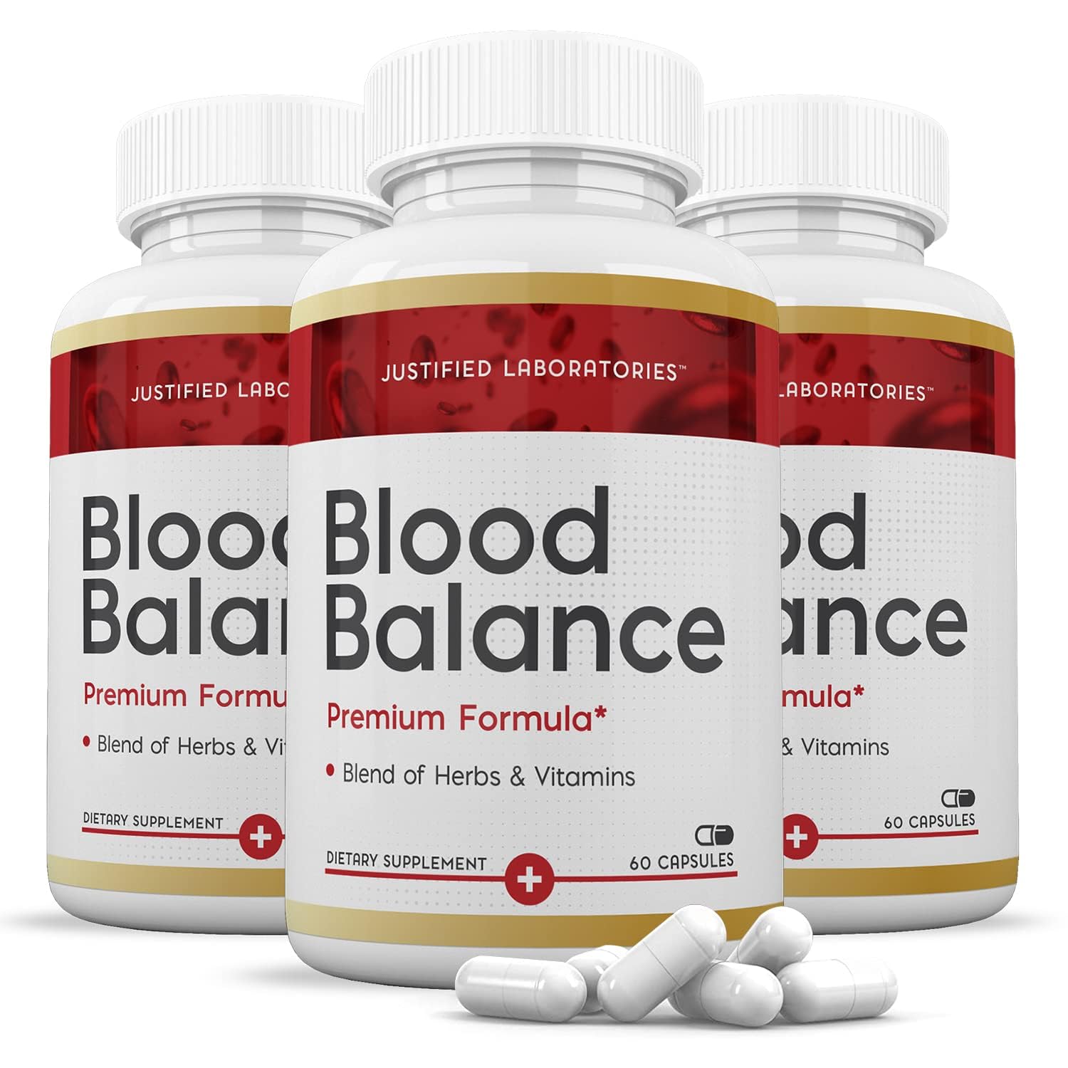(3 Pack) Blood Balance Advanced Formula 688MG Supplement Pills 180 Capsules - dailyvitalstore
