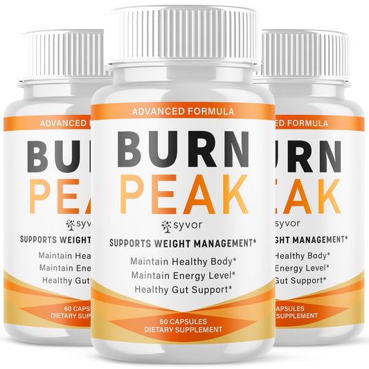 (3 Pack) Burn Peak Capsules, Official Burnpeak Pink Salt Pills with All Natural Ingredients, Advanced BurnPeak Health Supplement with Premium Vitamins for Active Lifestyle Support (180 Capsules) - dailyvitalstore