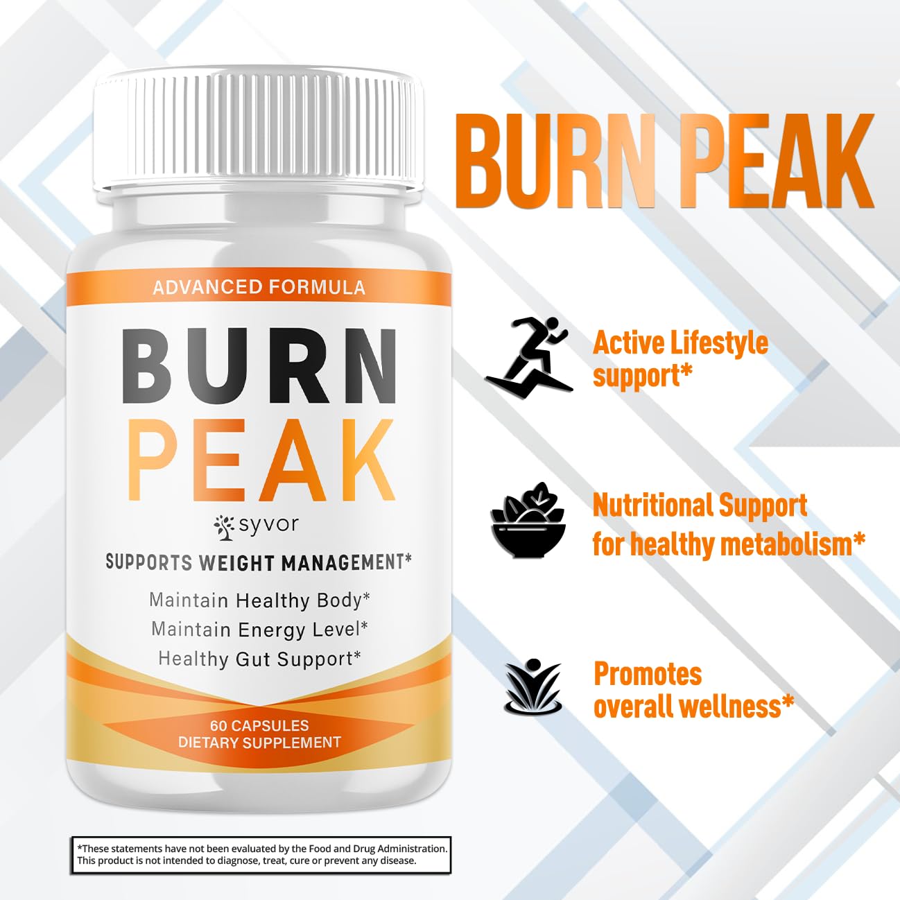 (3 Pack) Burn Peak Capsules, Official Burnpeak Pink Salt Pills with All Natural Ingredients, Advanced BurnPeak Health Supplement with Premium Vitamins for Active Lifestyle Support (180 Capsules) - dailyvitalstore