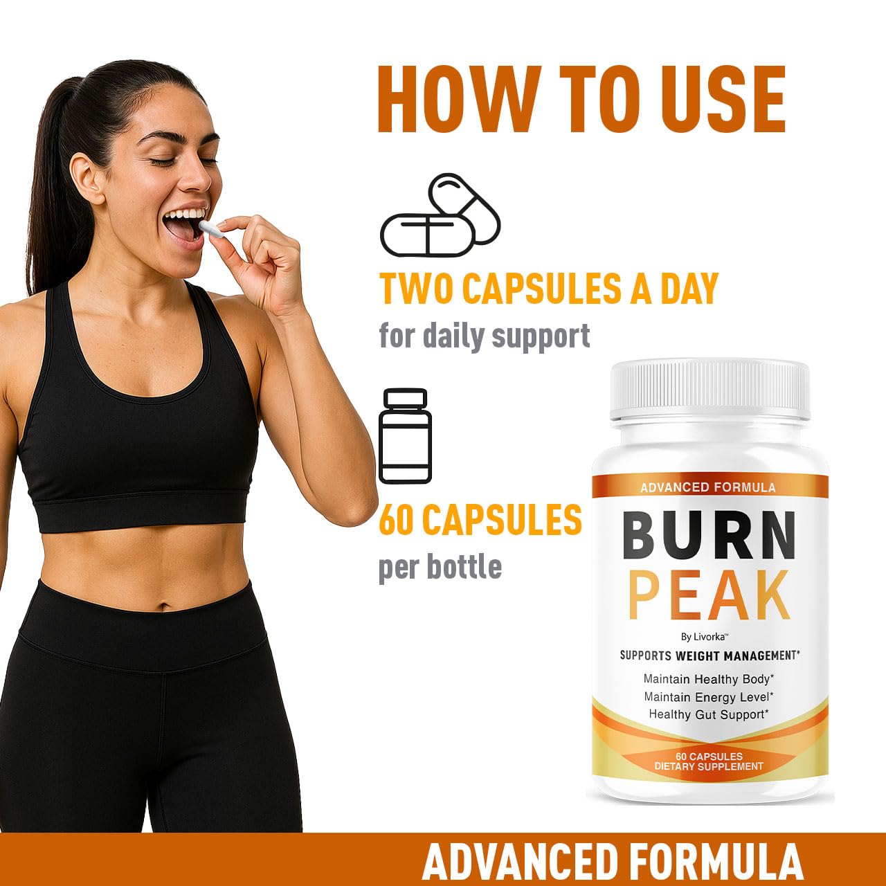 (3 Pack) Burn Peak Capsules - Official BurnPeak Weight Pills Advanced Premium Support, All Natural Burn Peak Pink Salt Trick Supplement for Overall Health & Wellness Reviews, 180 Capsules for 3 Months - dailyvitalstore