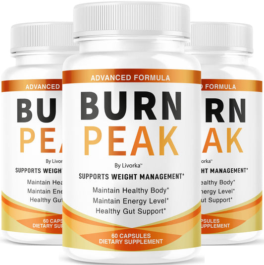 (3 Pack) Burn Peak Capsules - Official BurnPeak Weight Pills Advanced Premium Support, All Natural Burn Peak Pink Salt Trick Supplement for Overall Health & Wellness Reviews, 180 Capsules for 3 Months - dailyvitalstore