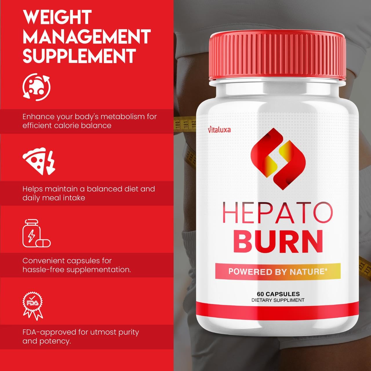 (3 Pack) Hepato Burn Capsules - HepatoBurn Supplement Pills Advanced Formula Wait Premium Blend All Natural Loss Support for Men Women, Hepataburn Reviews Maximum Strength Burner Health (180 Capsules) - dailyvitalstore